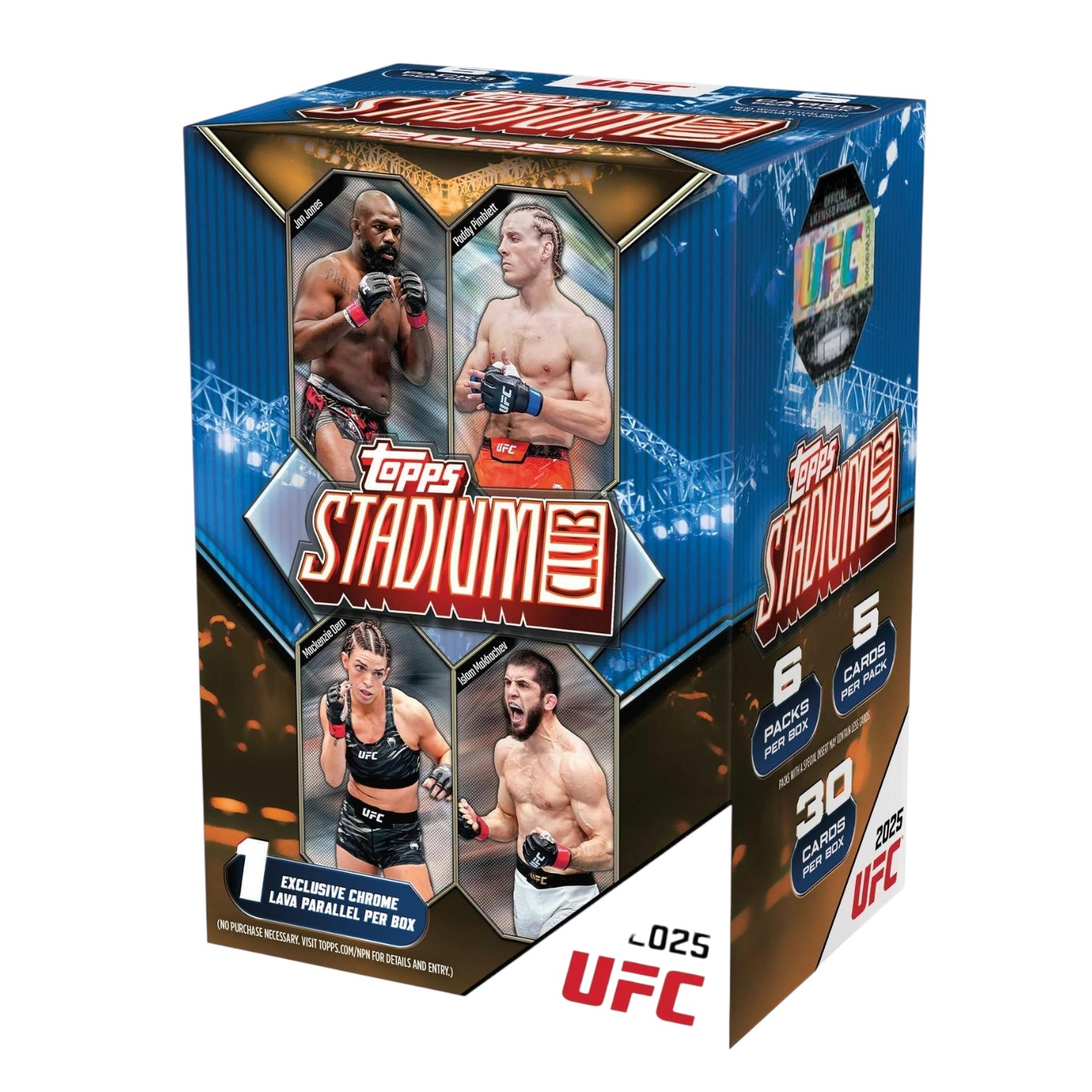 2025 Topps Stadium Club UFC 6-Pack Blaster 40-Box Case (Presell 1/23)