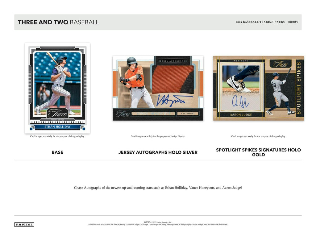 2025 Panini Three and Two Baseball Hobby Box
