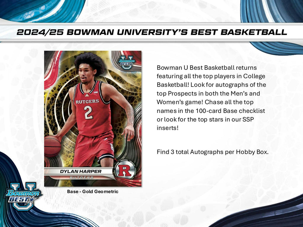2024-25 Bowman University Best Basketball Hobby Box (5/29)