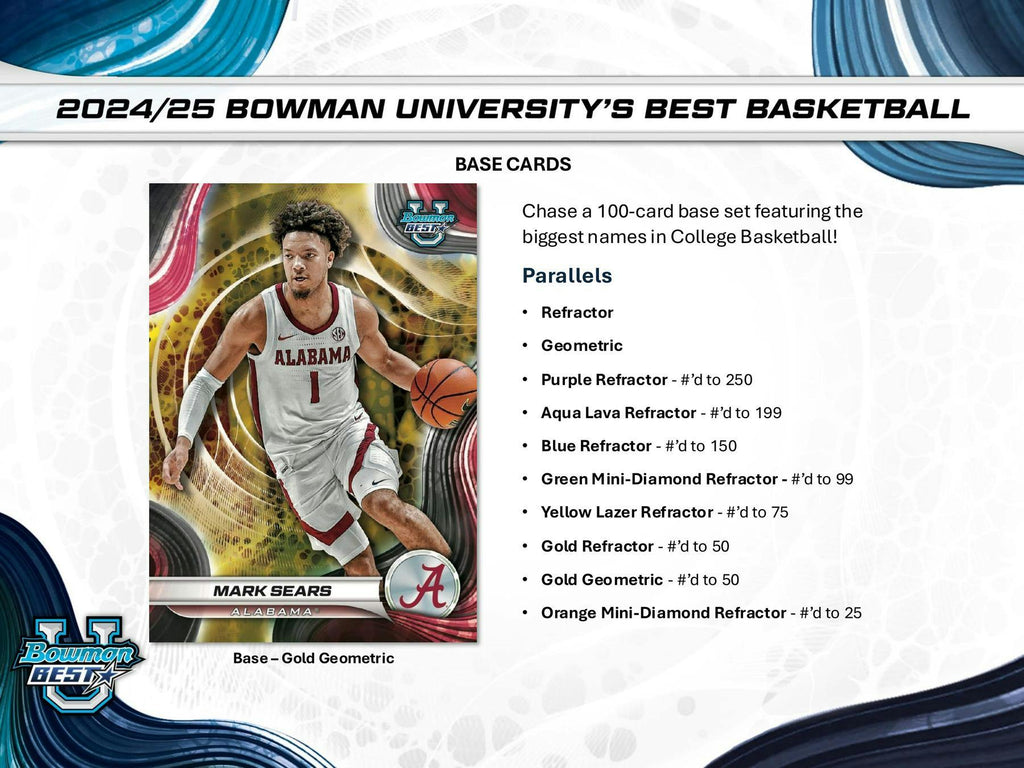 2024-25 Bowman University Best Basketball Hobby Box (5/29)