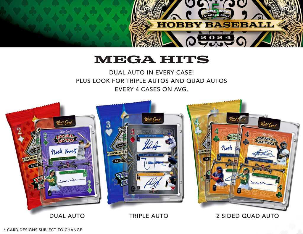 2024 Wild Card 5-Card Draw Stacked Deck Baseball Box