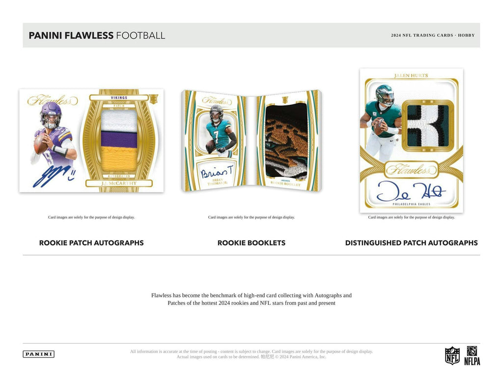 2024 Panini Flawless Football Hobby Box (10/9)