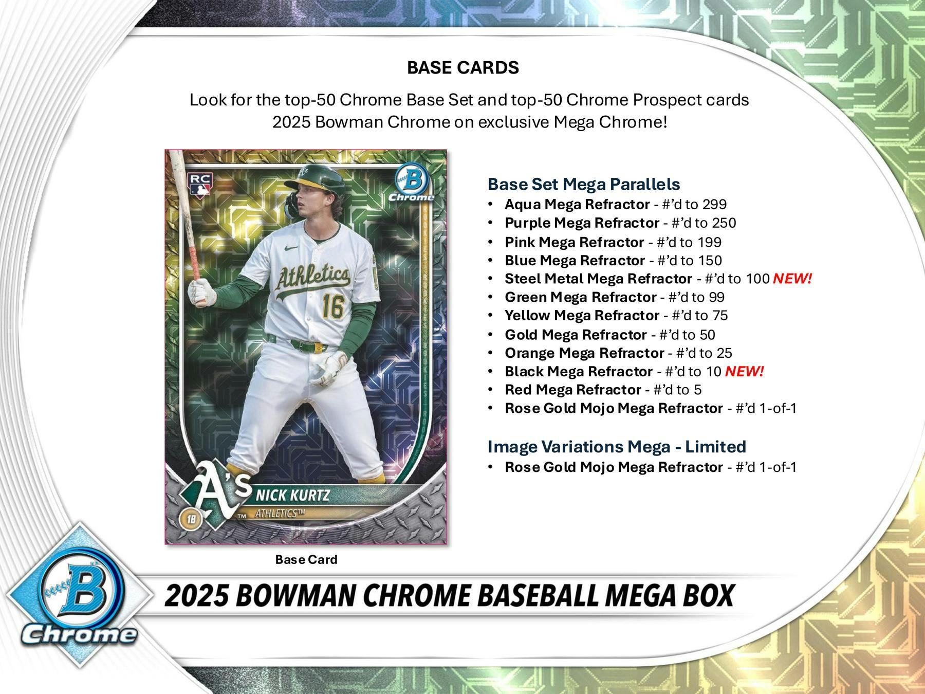 2025 Bowman Chrome Baseball Mega Box (10/8)
