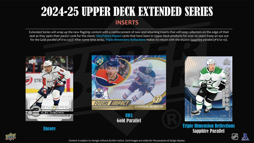 2024-25 Upper Deck Extended Series Hockey Hobby Pack (5/29)
