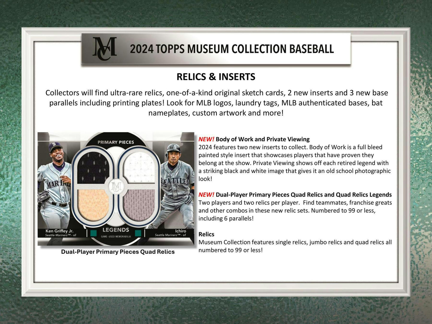 2024 Topps Museum Collection Baseball, Hobby Box