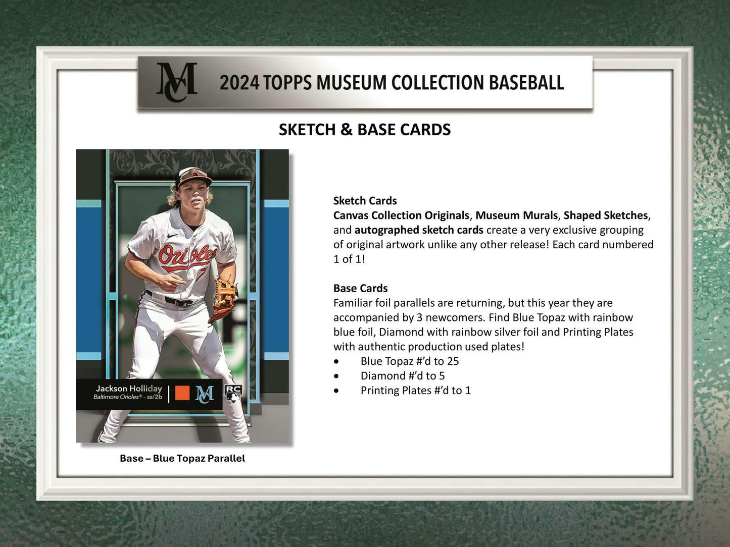 2024 Topps Museum Collection Baseball, Hobby Box