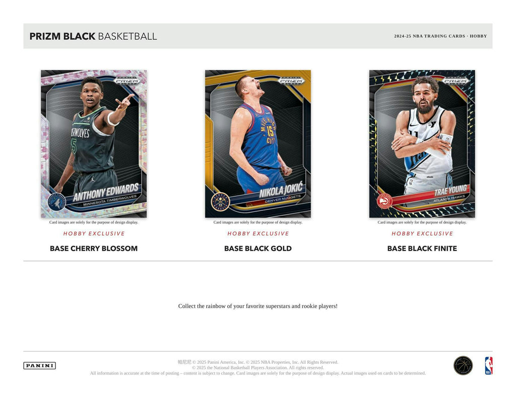2024-25 Panini Prizm Black Basketball Hobby Box (10/1)