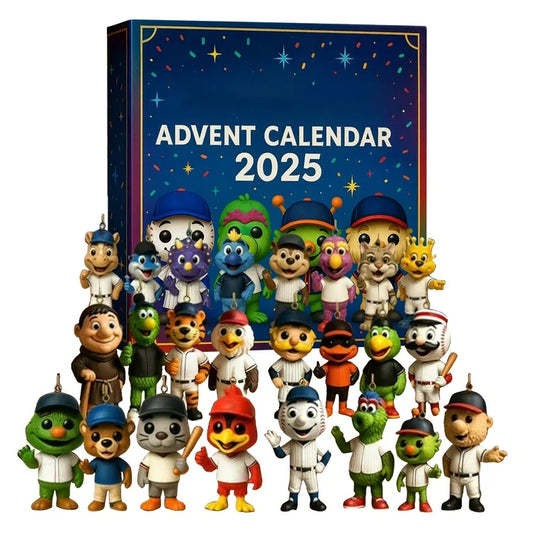 2D Baseball Advent Calendar 2025, Boys Advent Calendar Sports, Advents Calendar for Teen Boys, 24 Days Baseball Set for Baseballs Player Adult Men Teen Boys