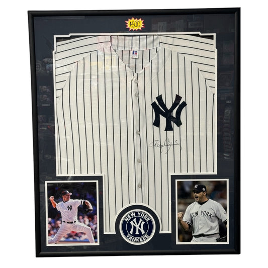 Roger Clemens (New York Yankees) framed autographed jersey w/ COA