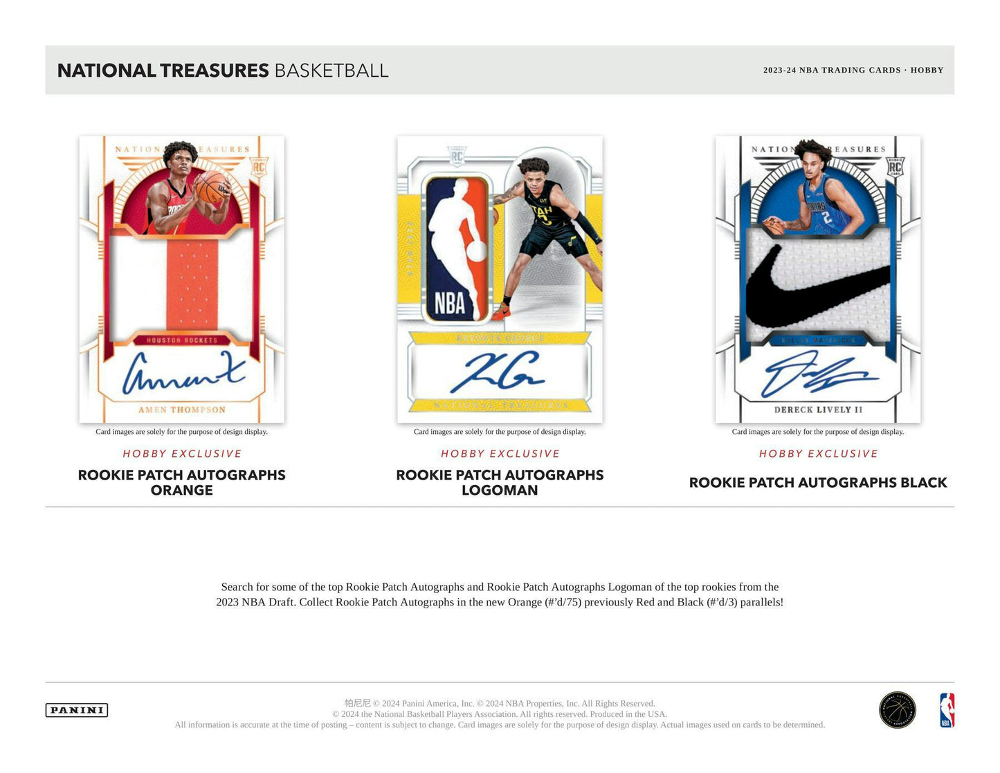 2023-24 Panini National Treasures Basketball, Hobby Box