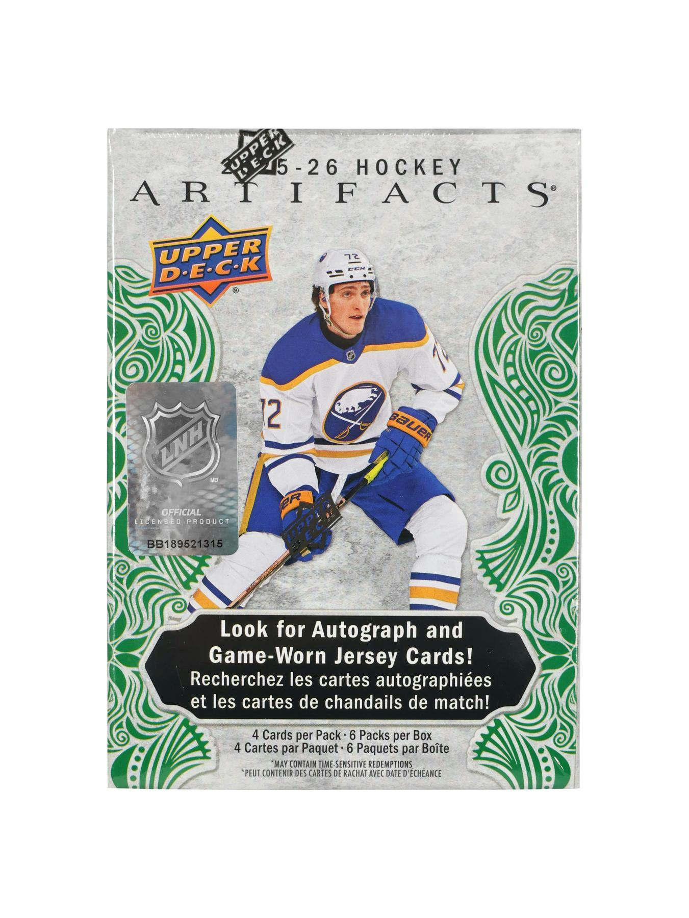 2025-26 Upper Deck Artifacts Hockey Blaster Box