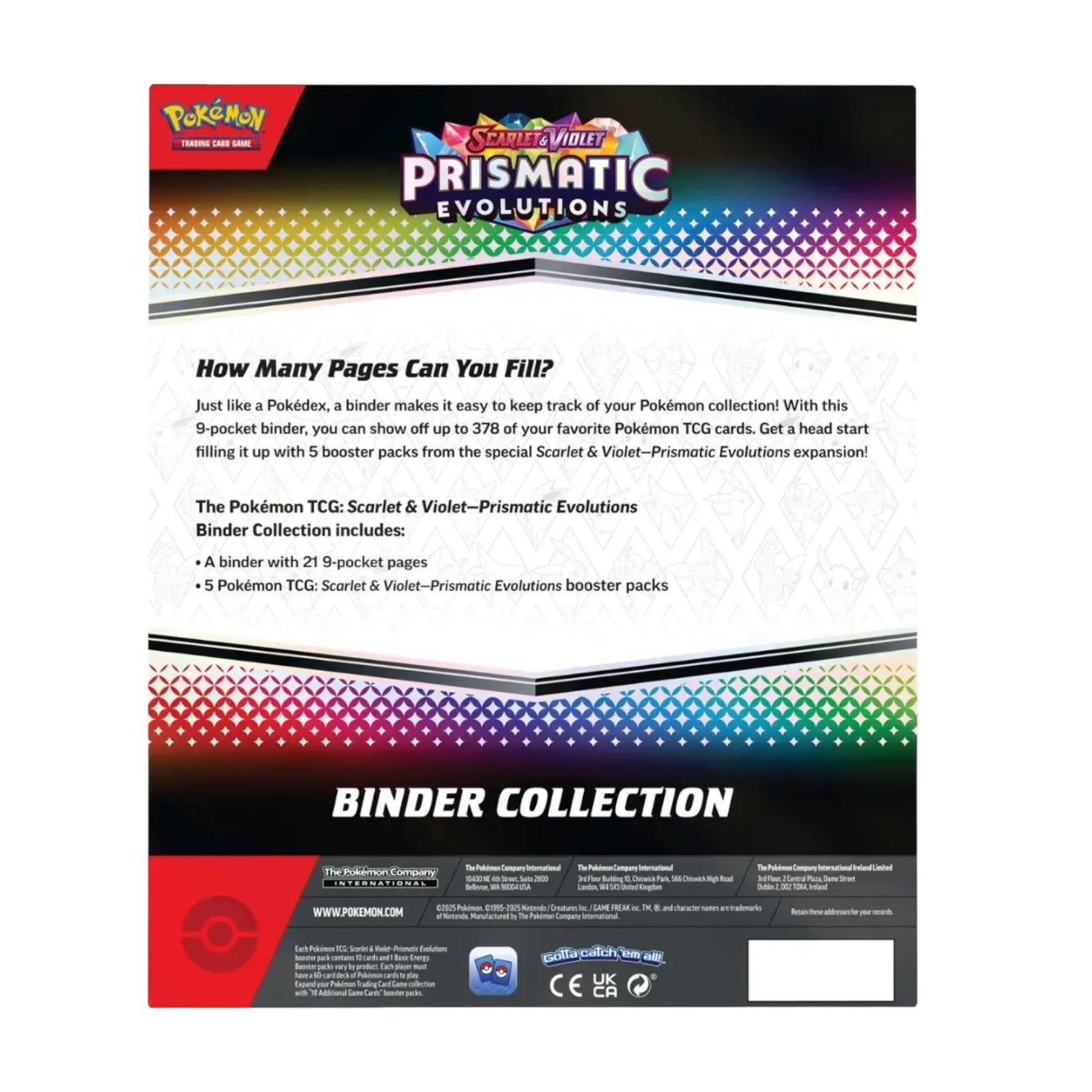 Pokémon TCG: Prismatic Evolutions Binder Collection (4 Packs)