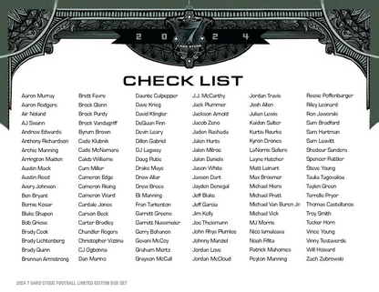 2024 Wild Card 7 Card Studs Metal High Stakes Edition Football Hobby Deck Box