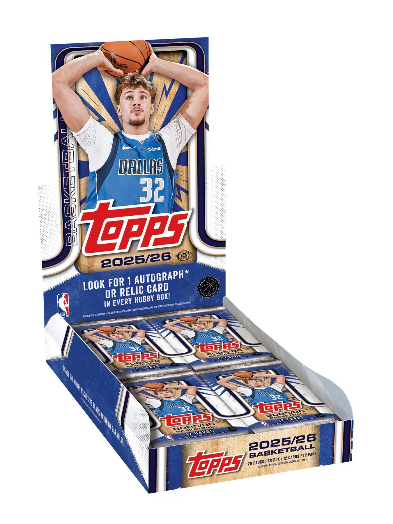 2025-26 Topps Basketball Hobby 12-Box Case (10/23)