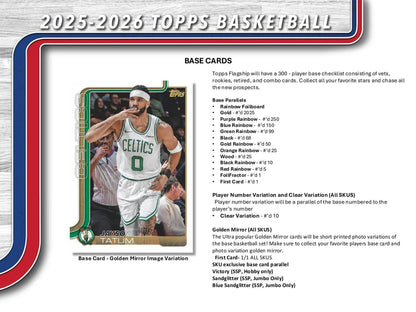 2025-26 Topps Basketball Hobby Pack (10/23)