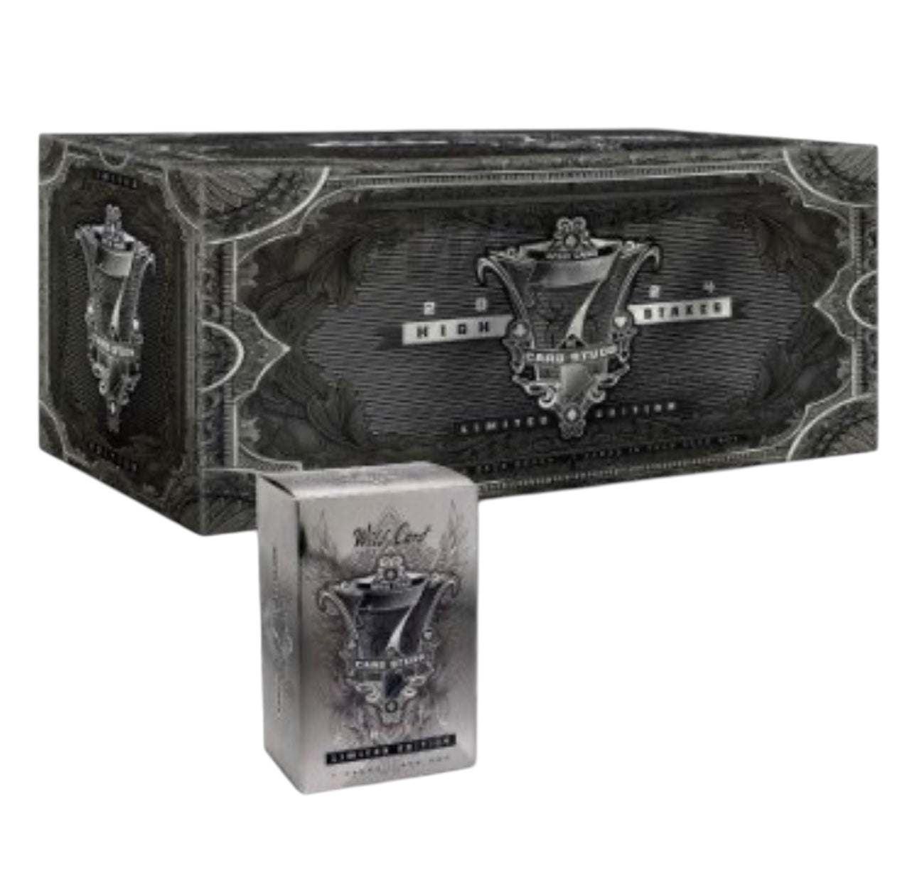 2024 Wild Card 7 Card Studs Metal High Stakes Edition Football Hobby Deck Box