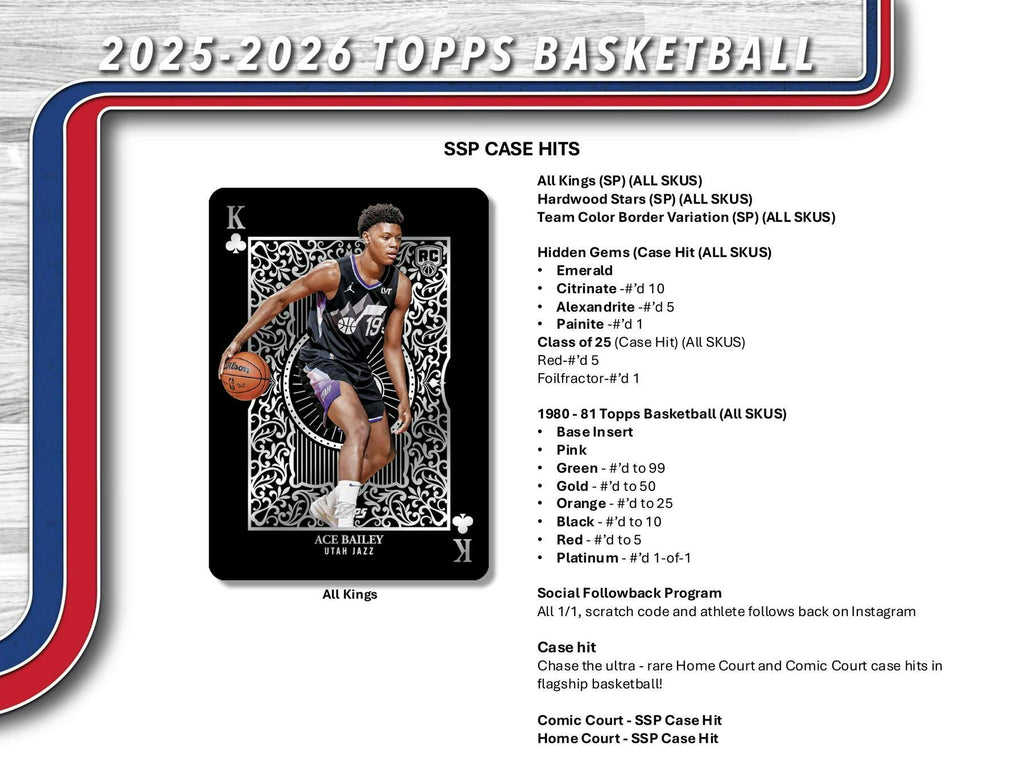 2025-26 Topps Basketball Jumbo Hobby 8-Box Case (10/23)