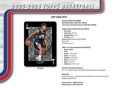 2025-26 Topps Basketball Hobby Pack (10/23)