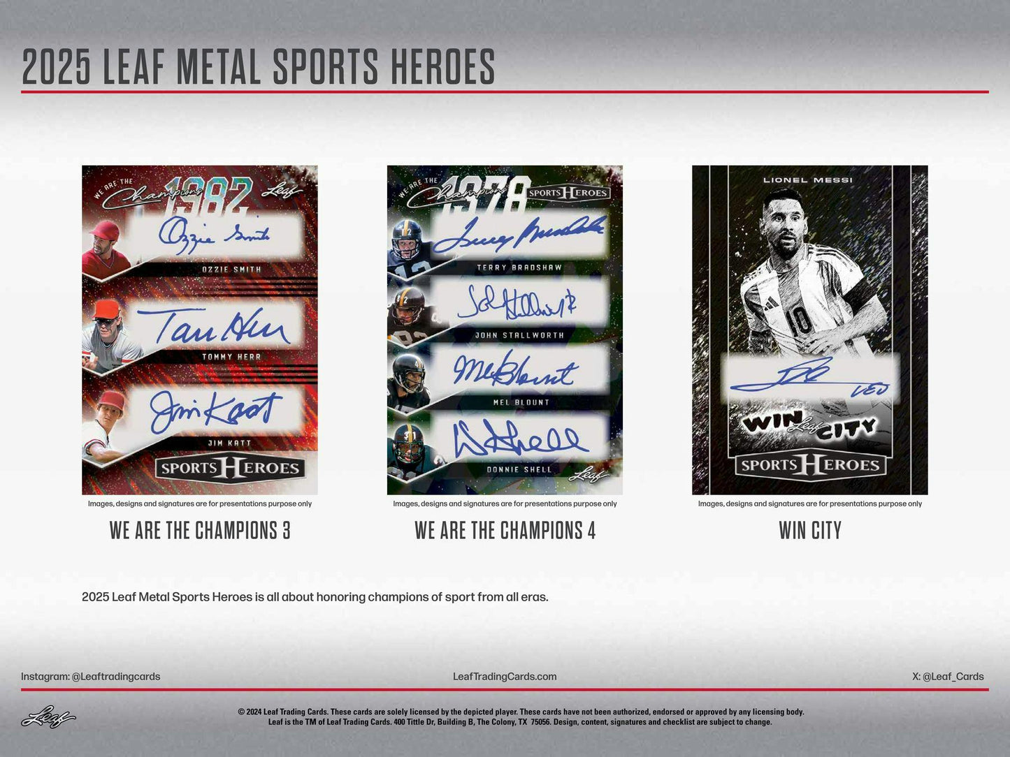 2025 Leaf Metal Sports Heroes Hobby Box