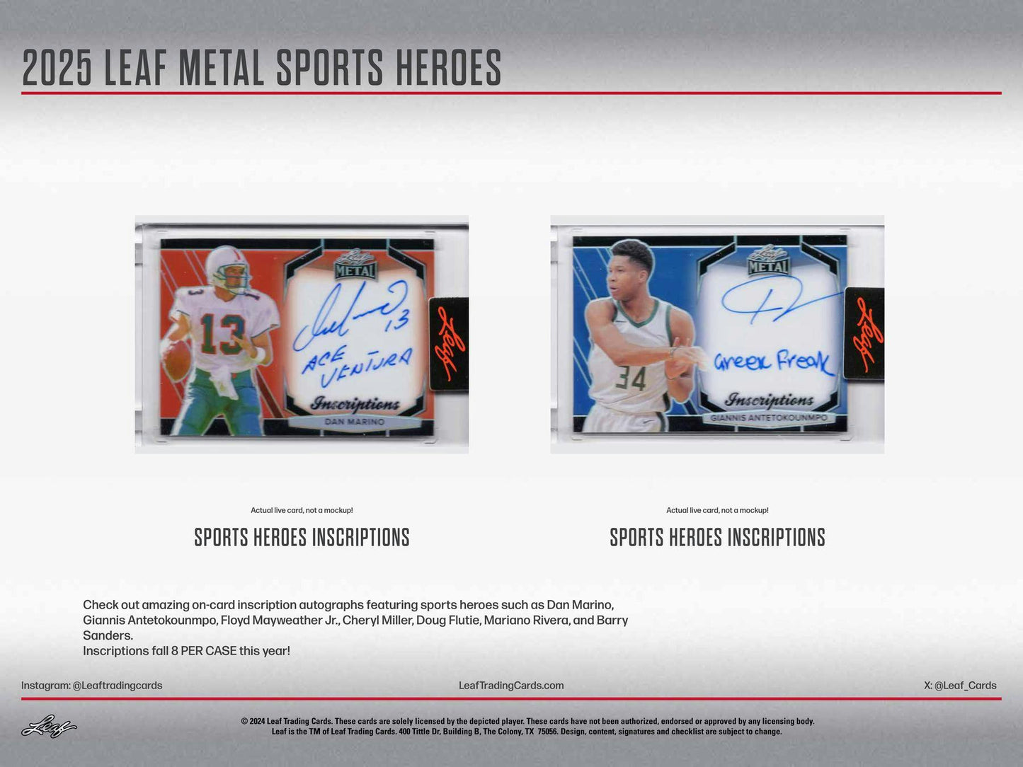 2025 Leaf Metal Sports Heroes Hobby Box