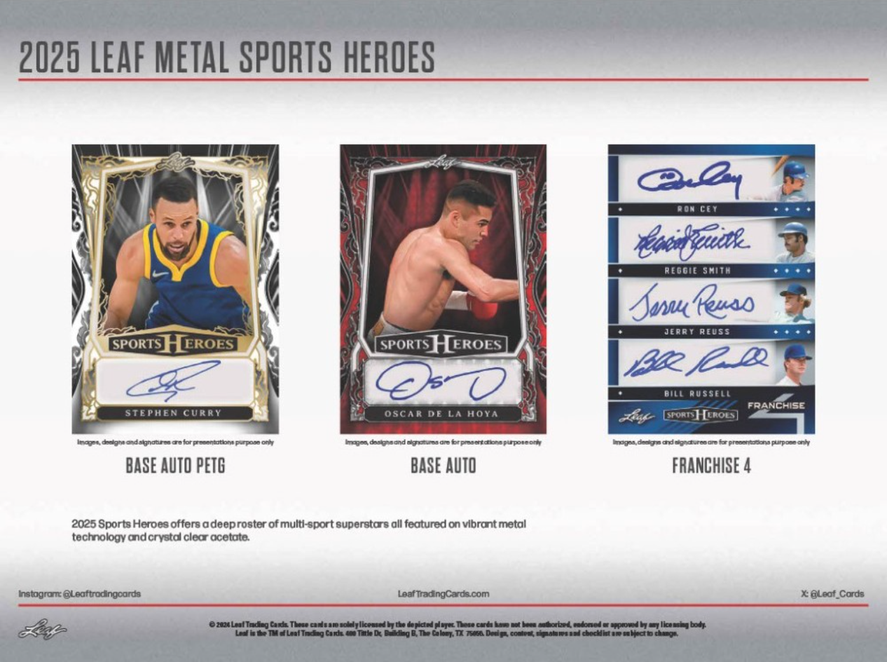 2025 Leaf Sports Heroes Solo Edition, Hobby Solo Pack