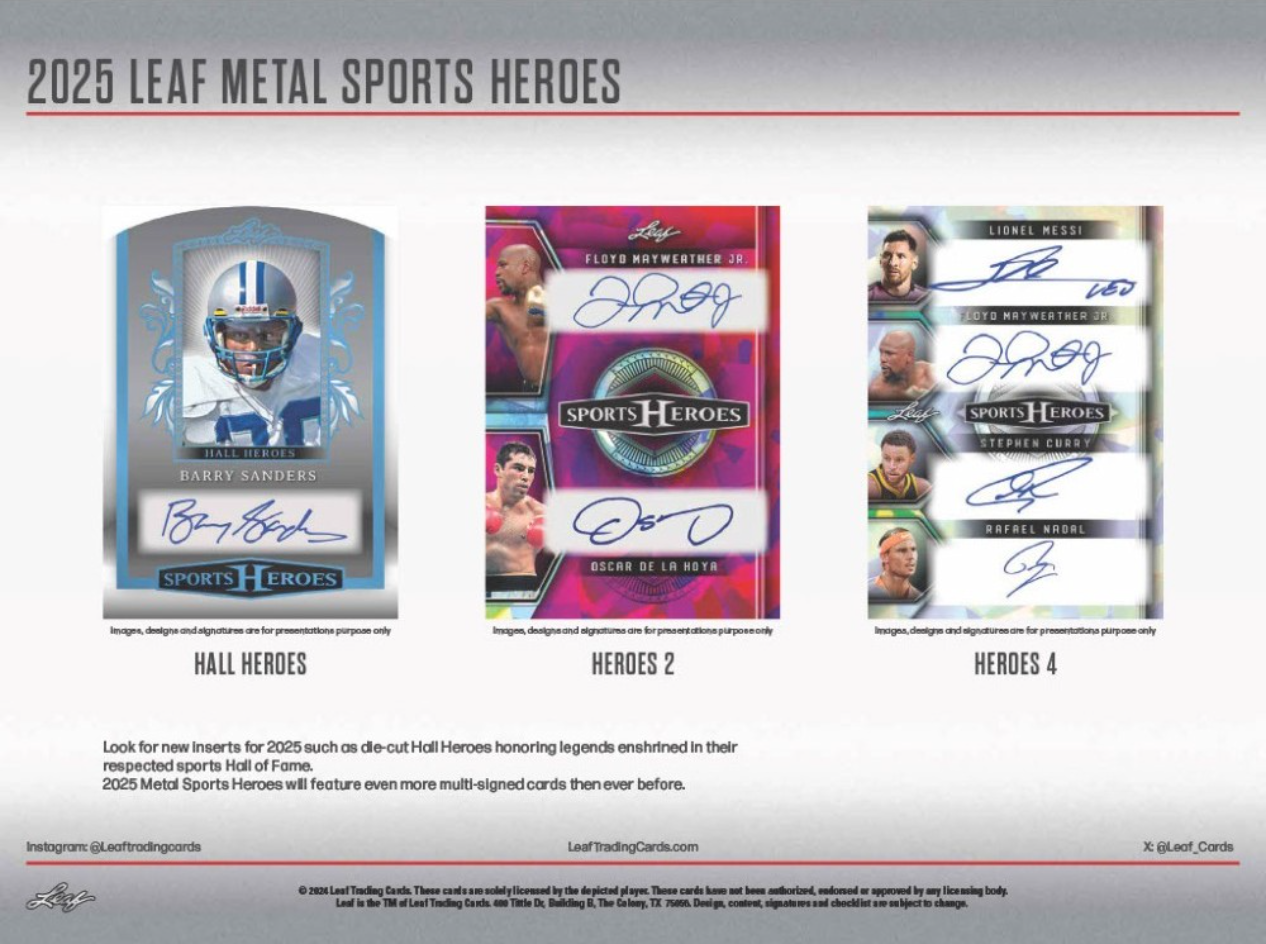 2025 Leaf Sports Heroes Solo Edition, Hobby Solo Pack