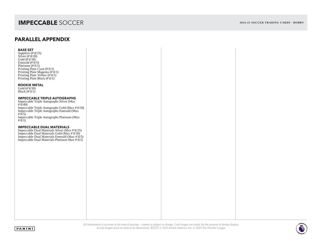 2024-25 Panini Impeccable Soccer Hobby Box