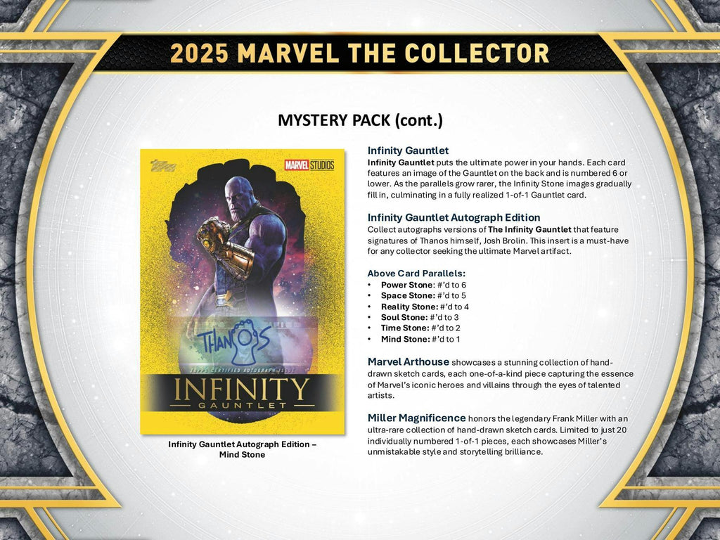 2025 Topps Marvel The Collector Hobby 4-Box Case (2/4/26)