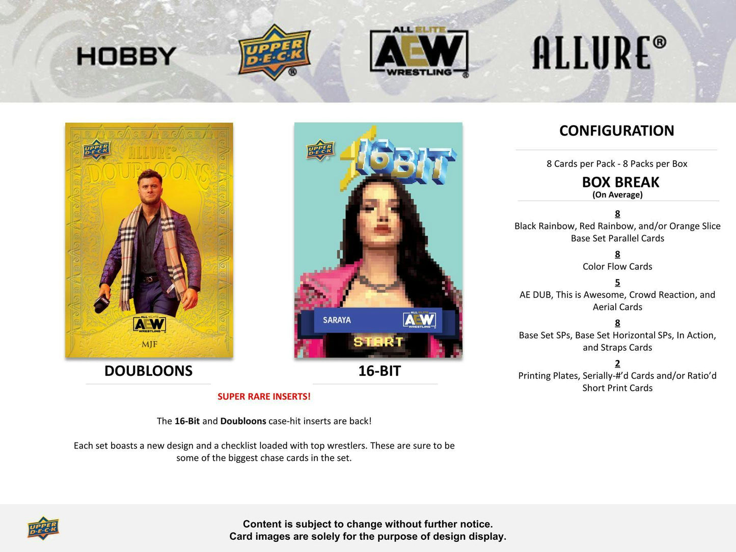 2024 Upper Deck AEW Allure Wrestling, Hobby Box