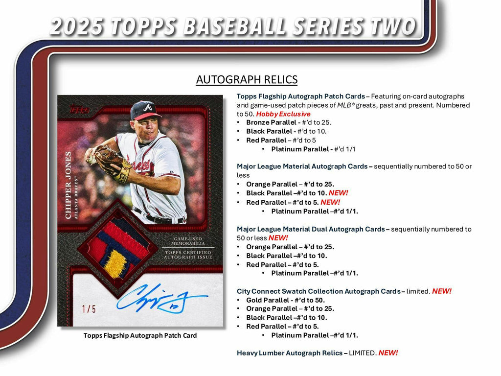 2025 Topps Series 2 Baseball Hobby Pack (6/11)
