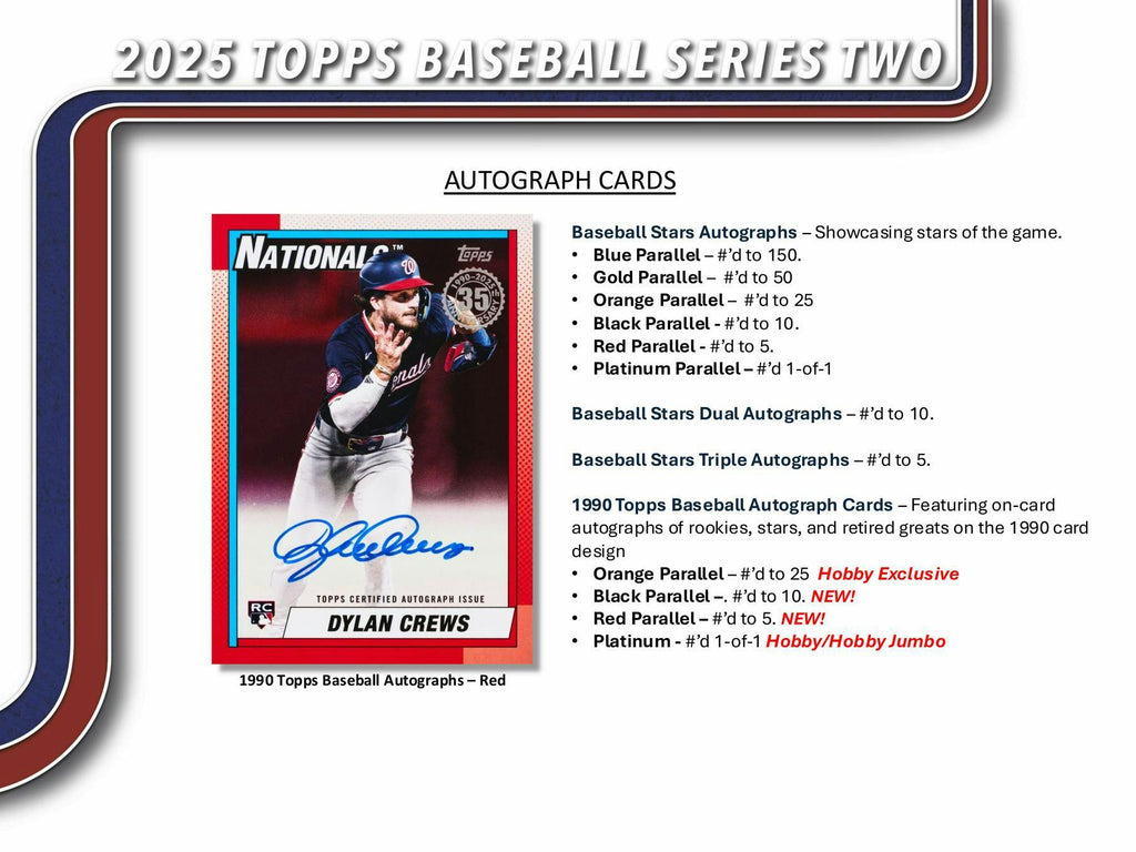 2025 Topps Series 2 Baseball Hobby Pack (6/11)