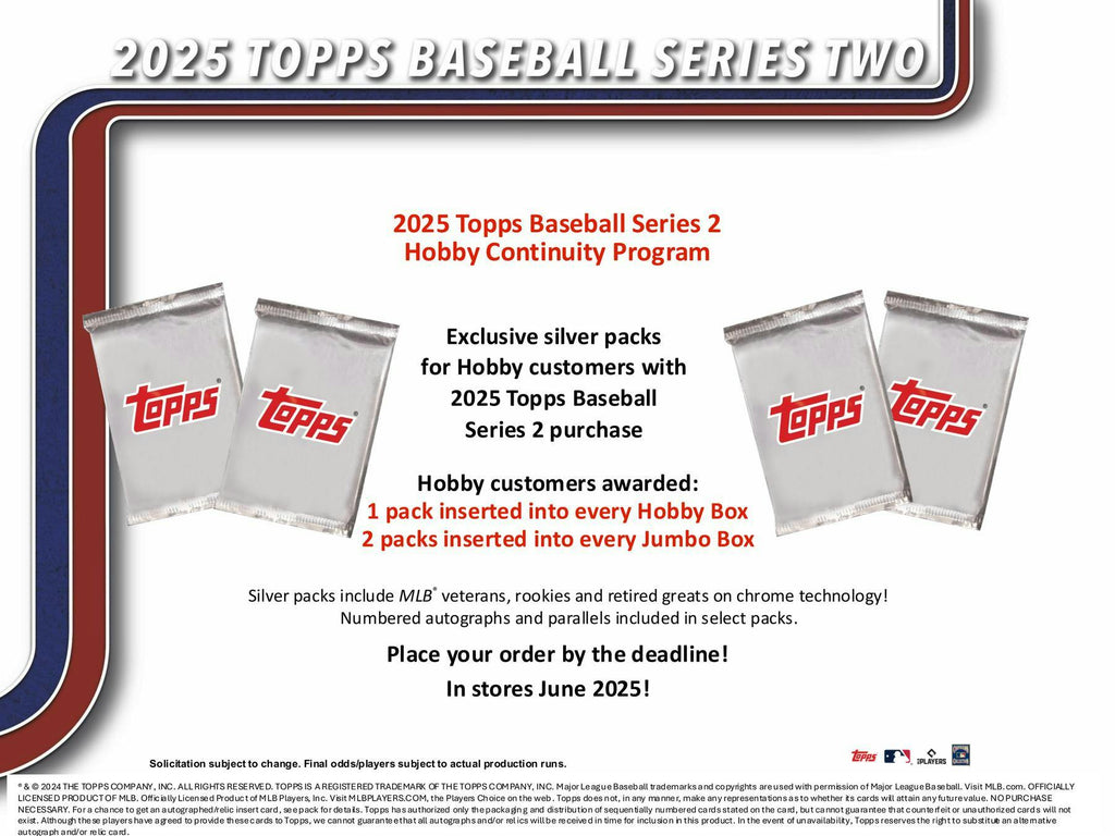 2025 Topps Series 2 Baseball Hobby Pack (6/11)