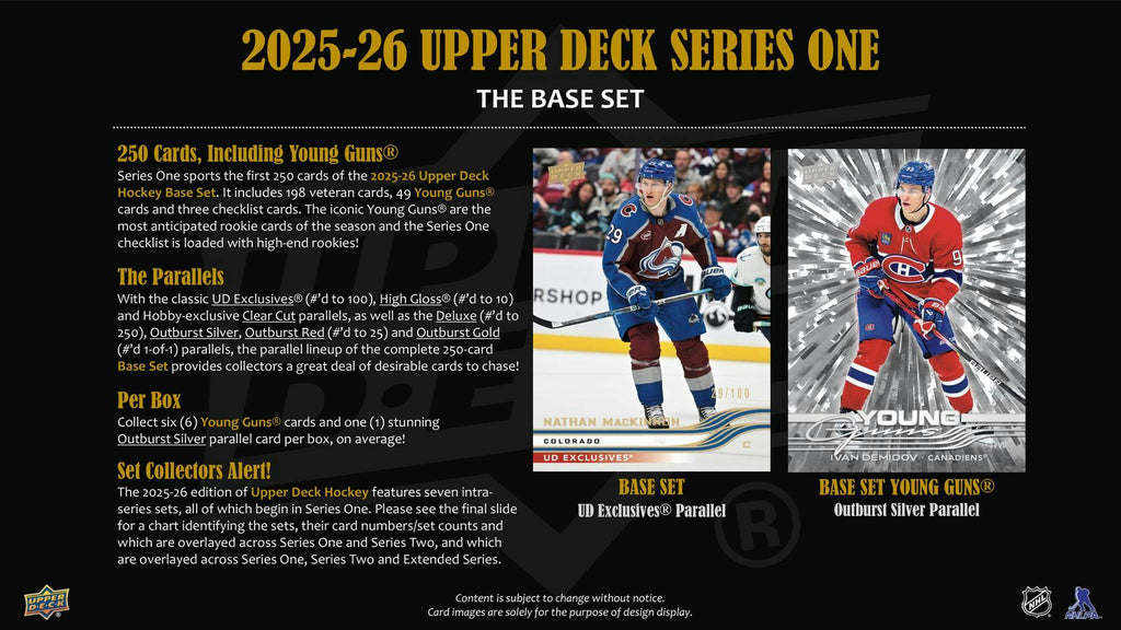 2025-26 Upper Deck Series 1 Hockey Hobby Pack
