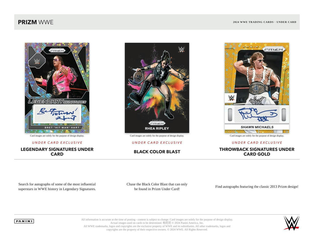 2024 Panini Prizm WWE Wrestling Under Card Hobby Box
