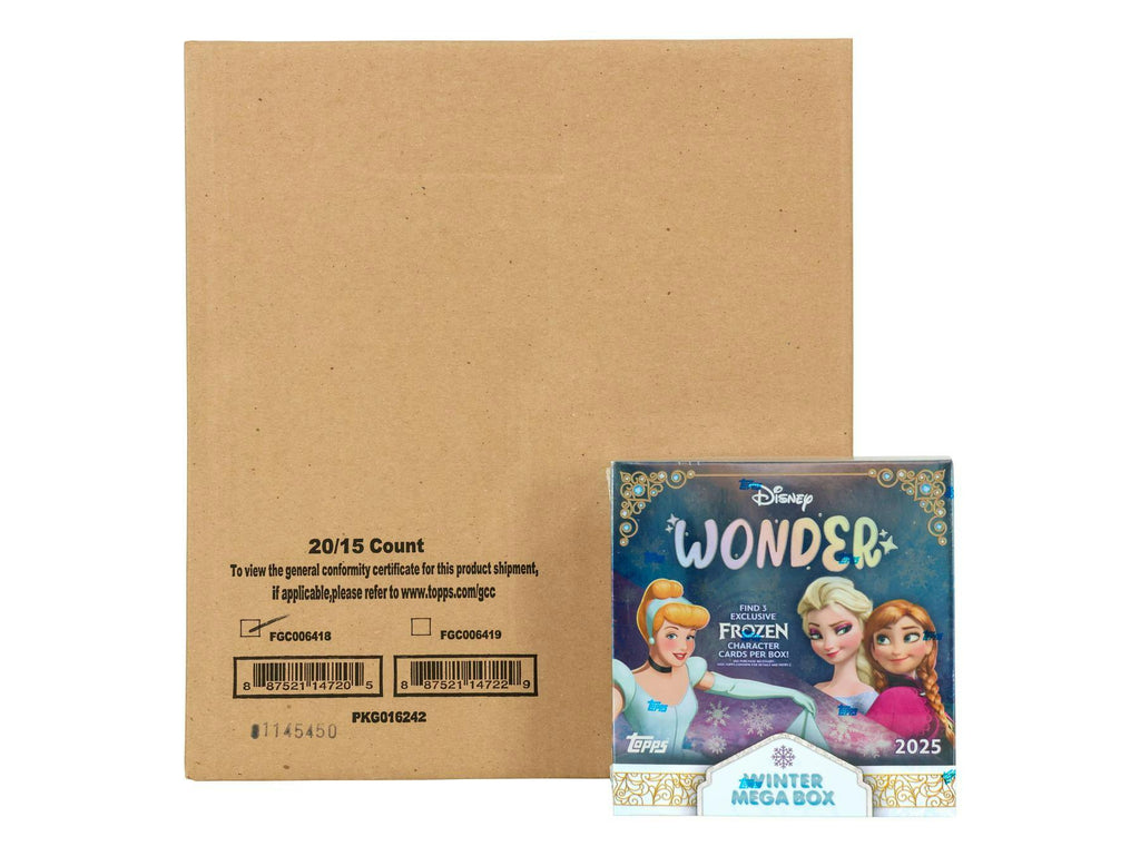 2025 Topps Disney Wonder Winter Mega 20-Box Case (10/15)