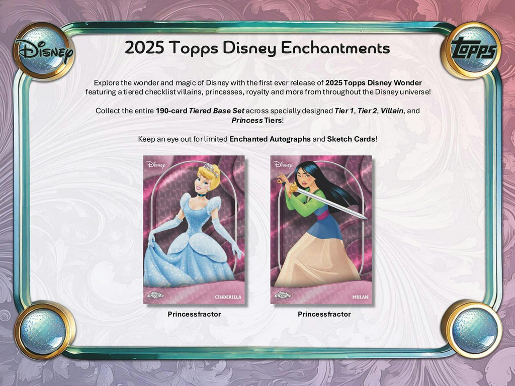 2025 Topps Disney Wonder Winter Mega 20-Box Case (10/15)