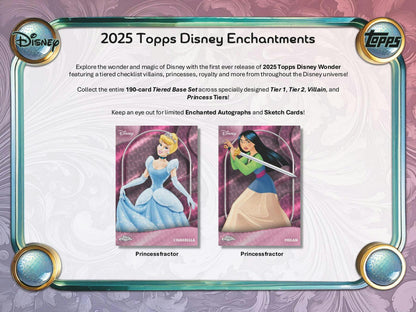 2025 Topps Disney Wonder Winter Mega 20-Box Case (10/15)