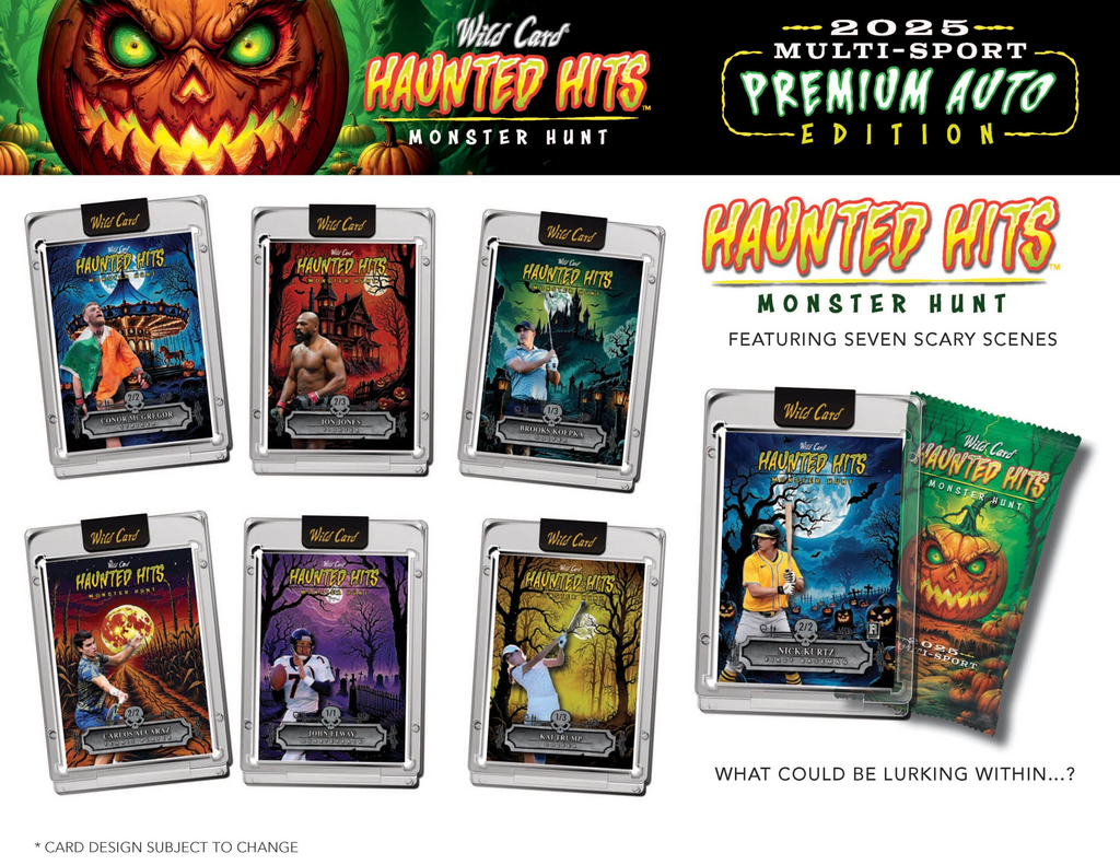 2025 Wild Card Haunted Hits Multi-Sport Premium Auto Edition 20-Box Case
