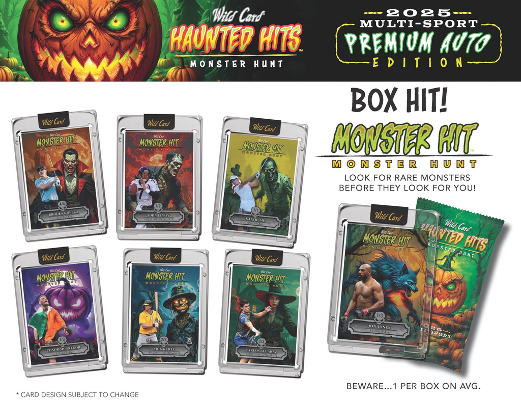 2025 Wild Card Haunted Hits Multi-Sport Premium Auto Edition 20-Box Case