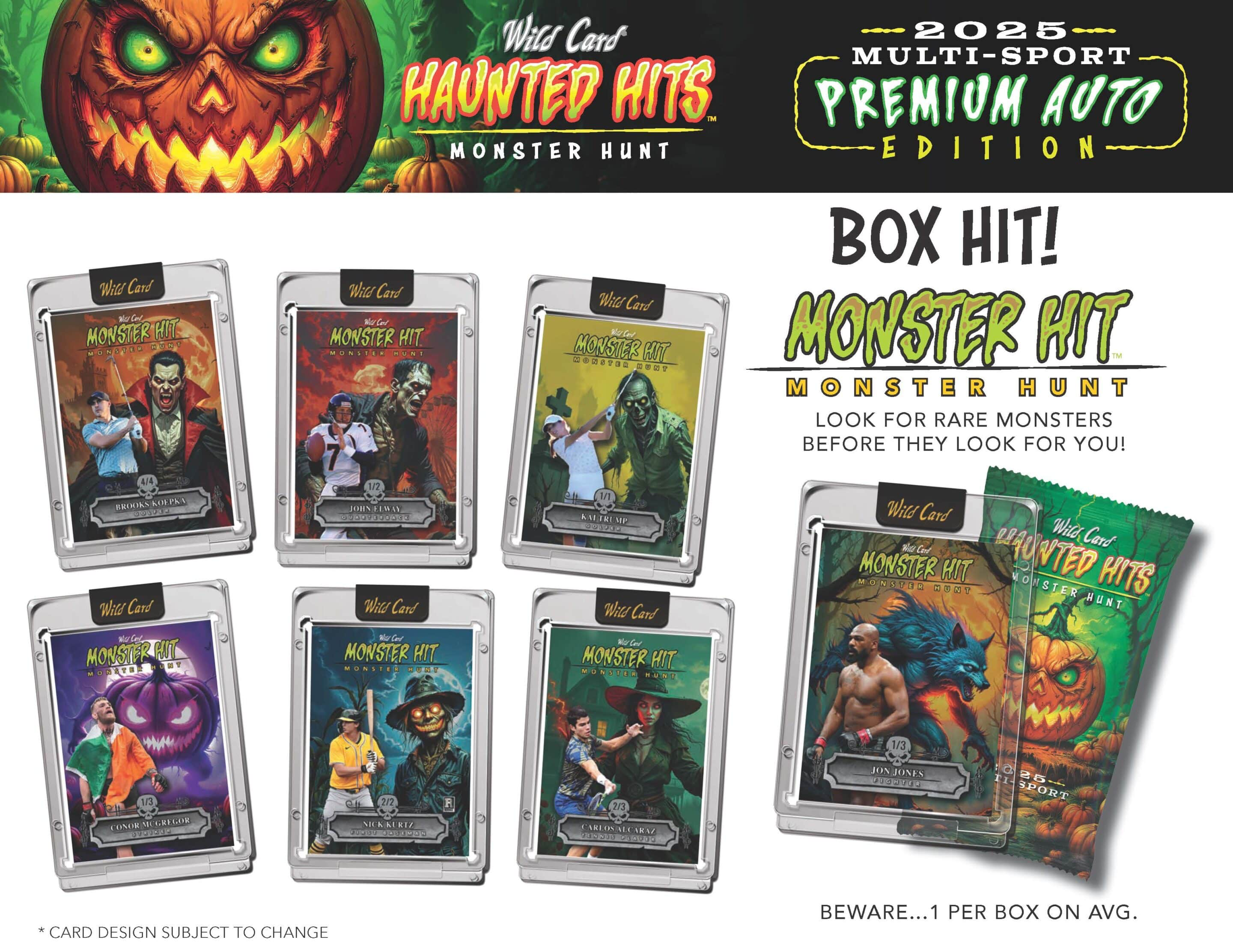 2025 Wild Card Haunted Hits Multi-Sport Premium Auto Edition 20-Box Case