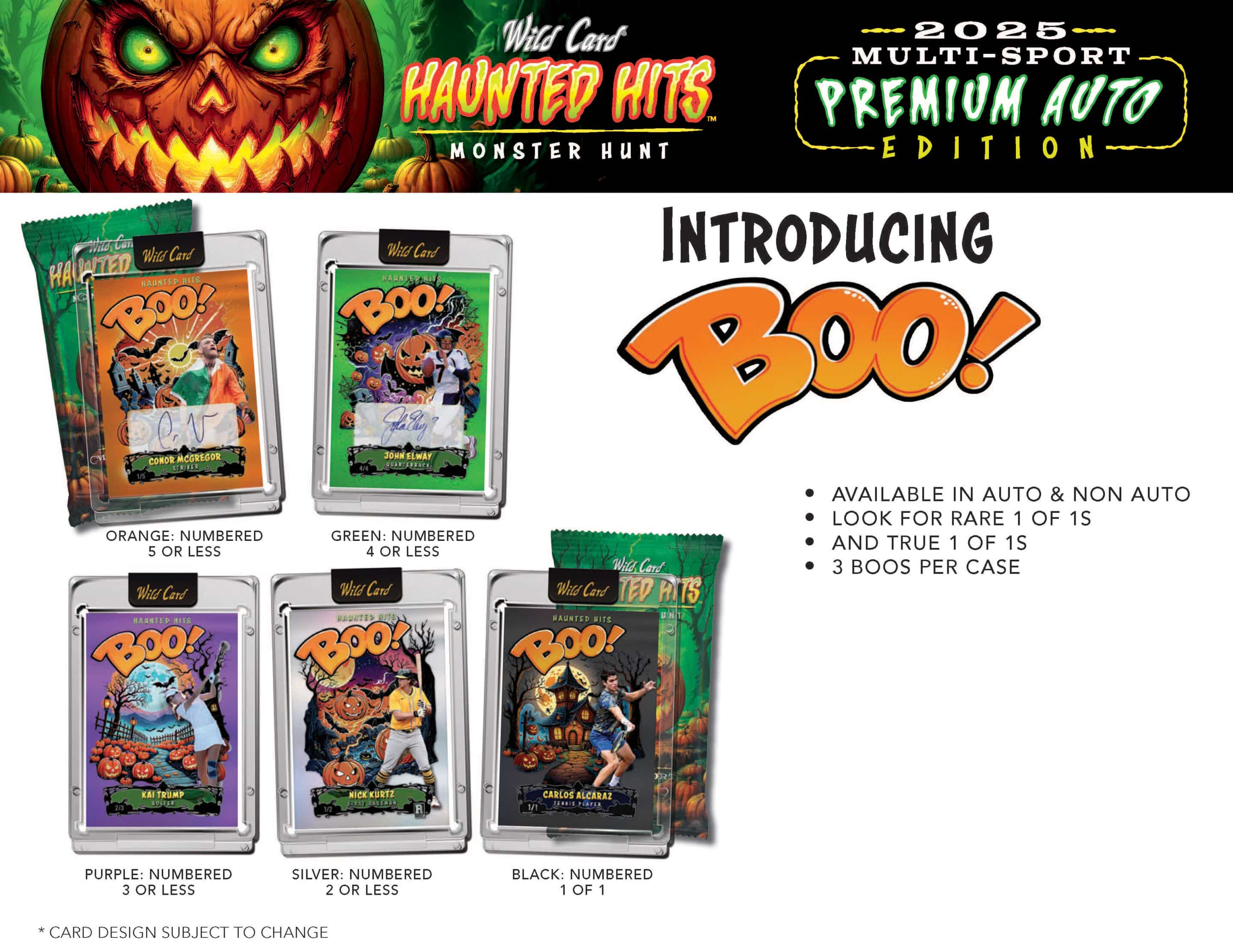 2025 Wild Card Haunted Hits Multi-Sport Premium Auto Edition 20-Box Case