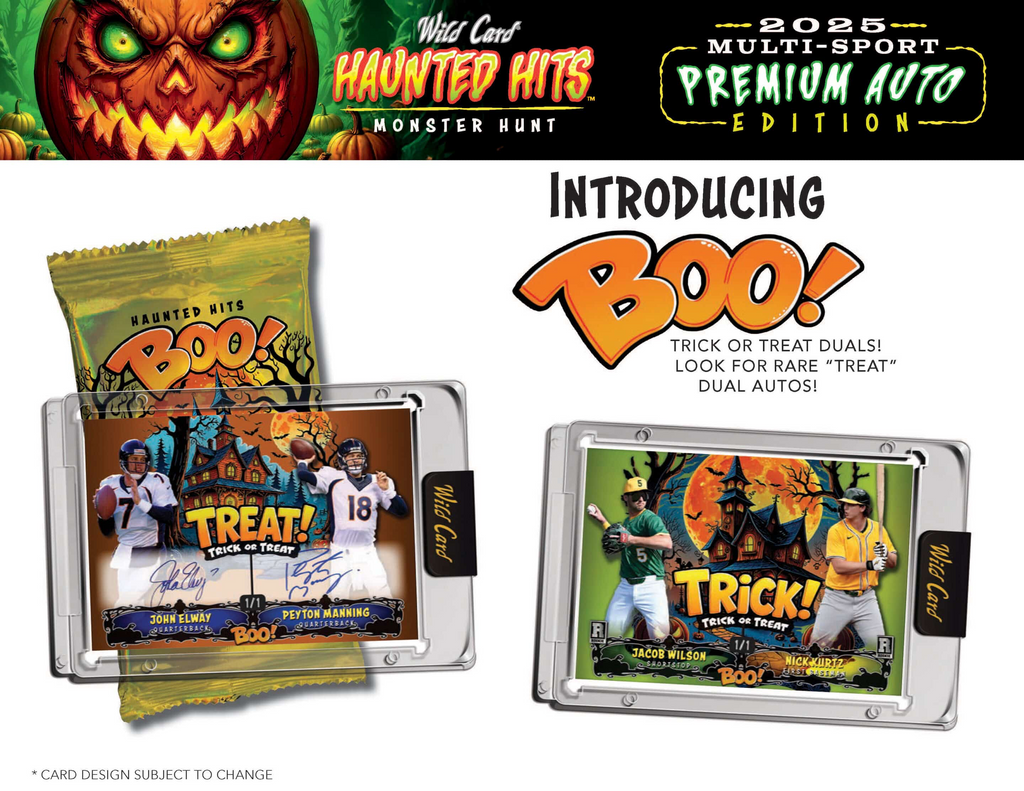 2025 Wild Card Haunted Hits Multi-Sport Premium Auto Edition 20-Box Case