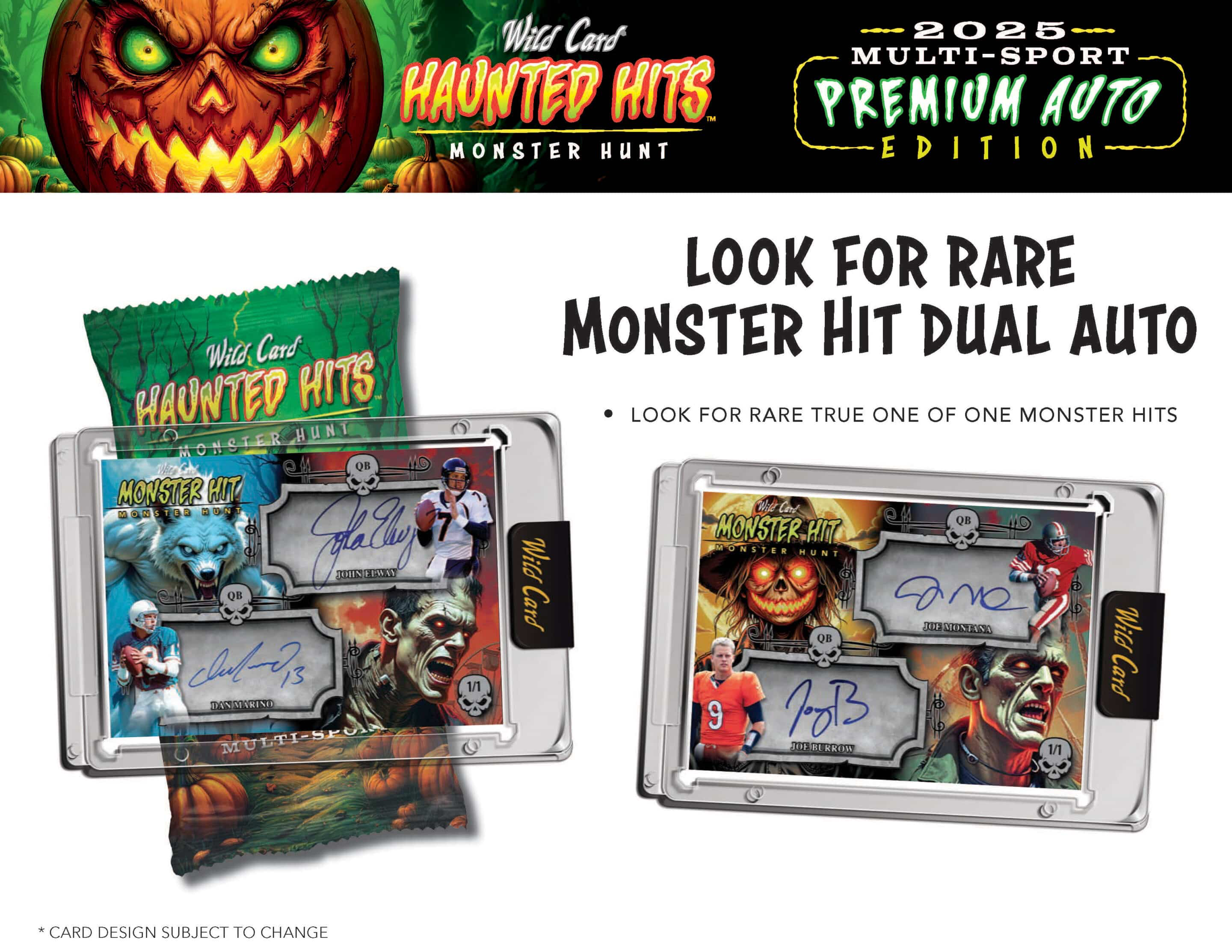 2025 Wild Card Haunted Hits Multi-Sport Premium Auto Edition 20-Box Case