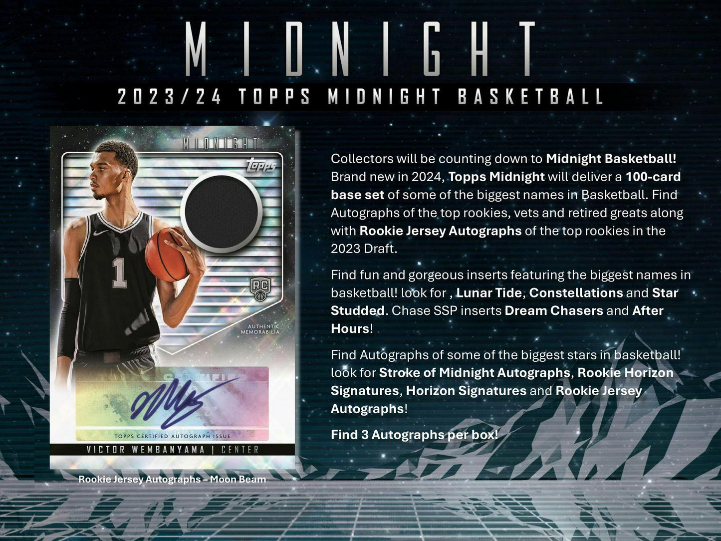 2023-24 Topps Midnight Basketball Hobby Box (Presell 2/27)