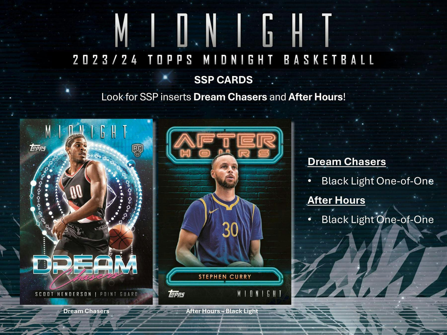 2023-24 Topps Midnight Basketball Hobby Box (Presell 2/27)