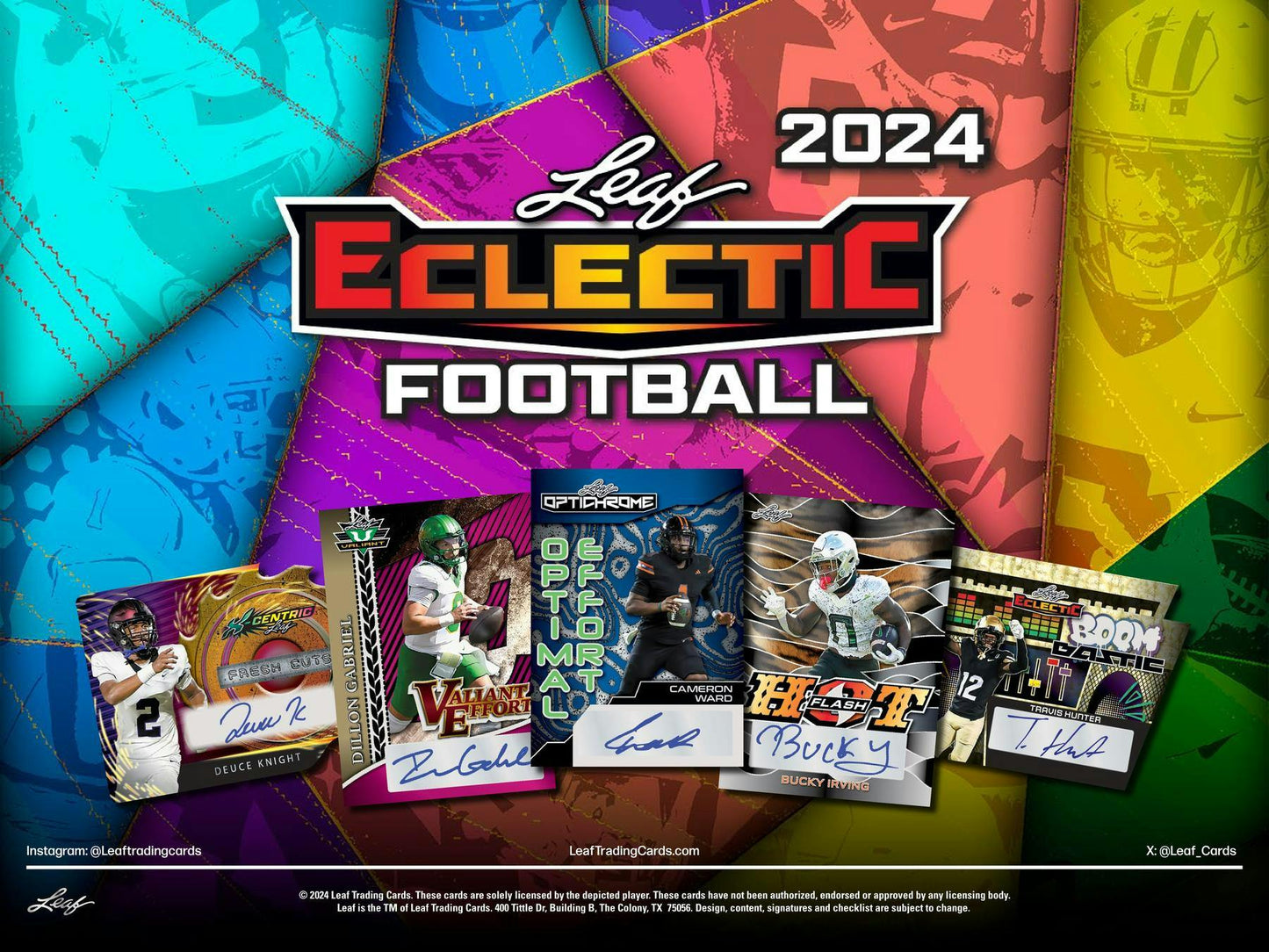 2024 Leaf Eclectic Football Hobby Box (Presell 3/15)