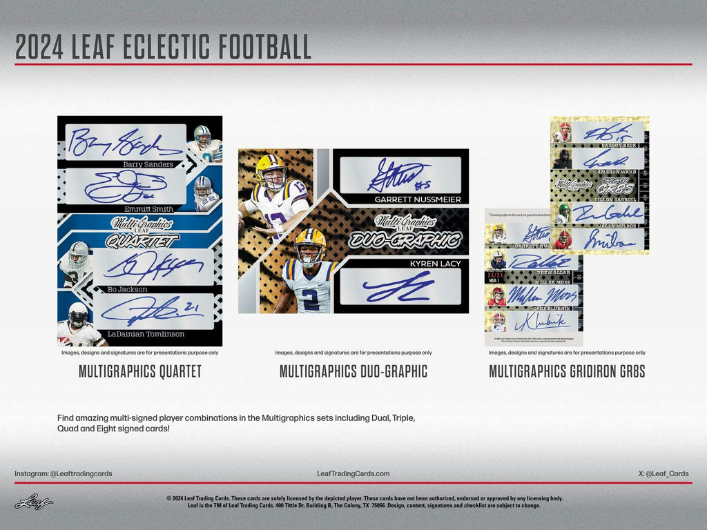 2024 Leaf Eclectic Football Hobby Box (3/15)