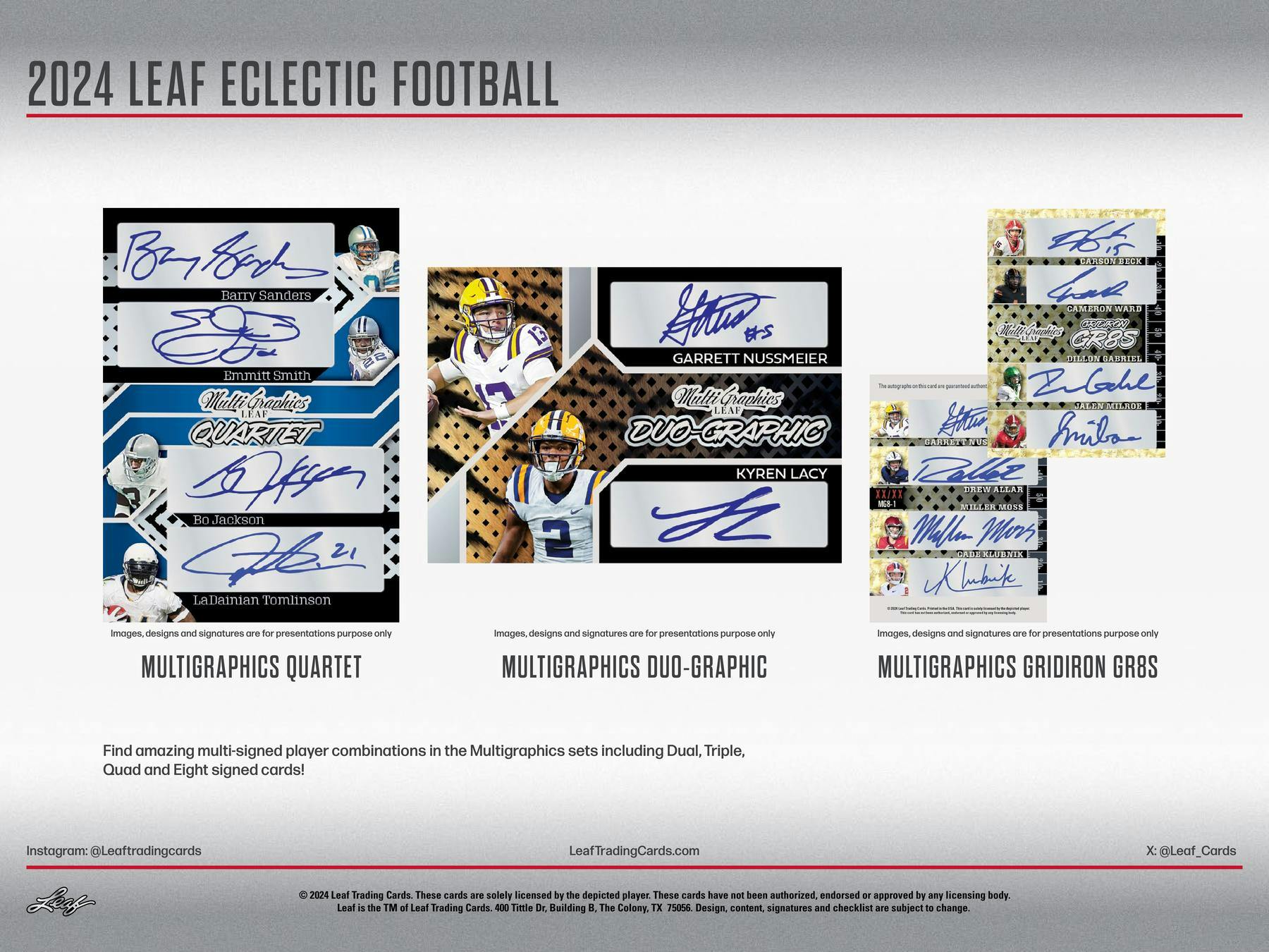 2024 Leaf Eclectic Football Hobby Box (3/15)