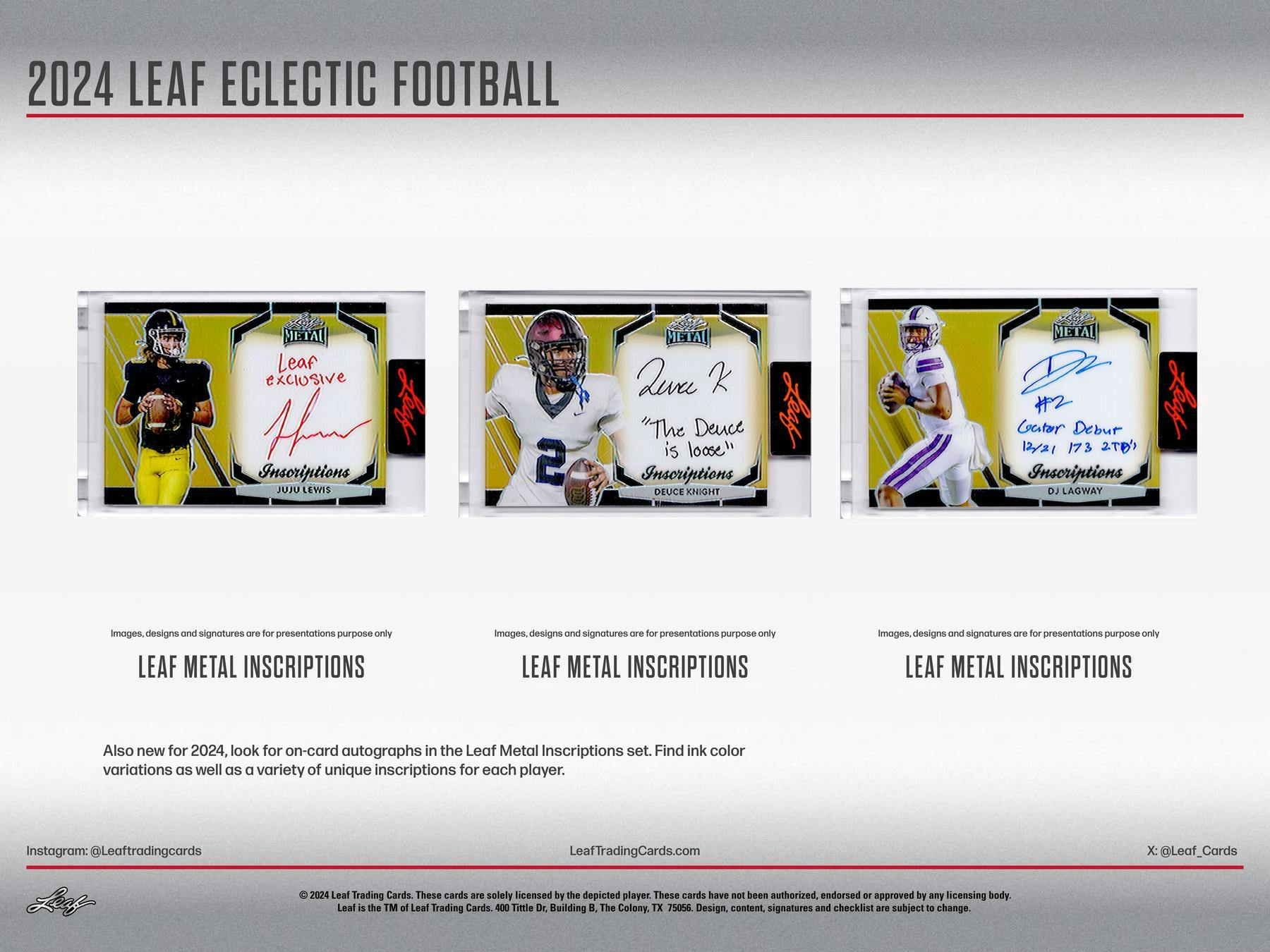 2024 Leaf Eclectic Football Hobby Box (3/15)