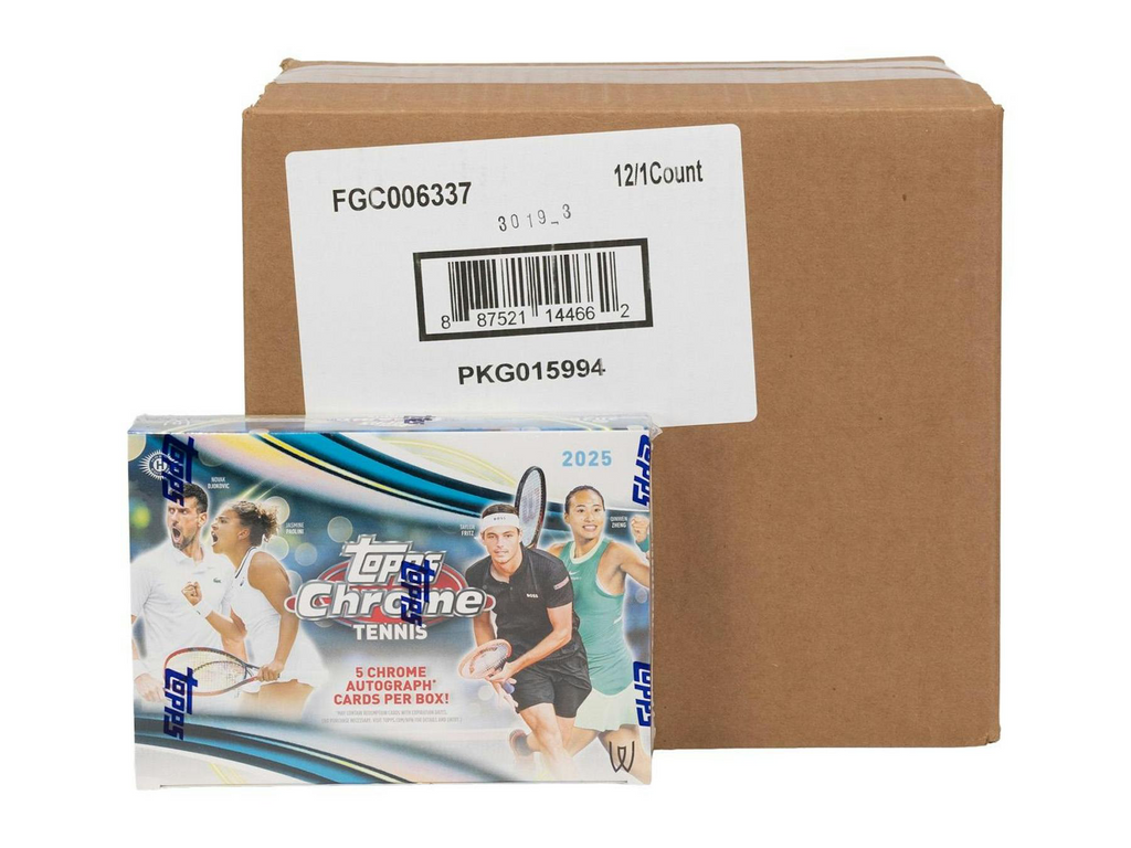 2025 Topps Chrome Tennis Breakers Delight 12-Box Case
